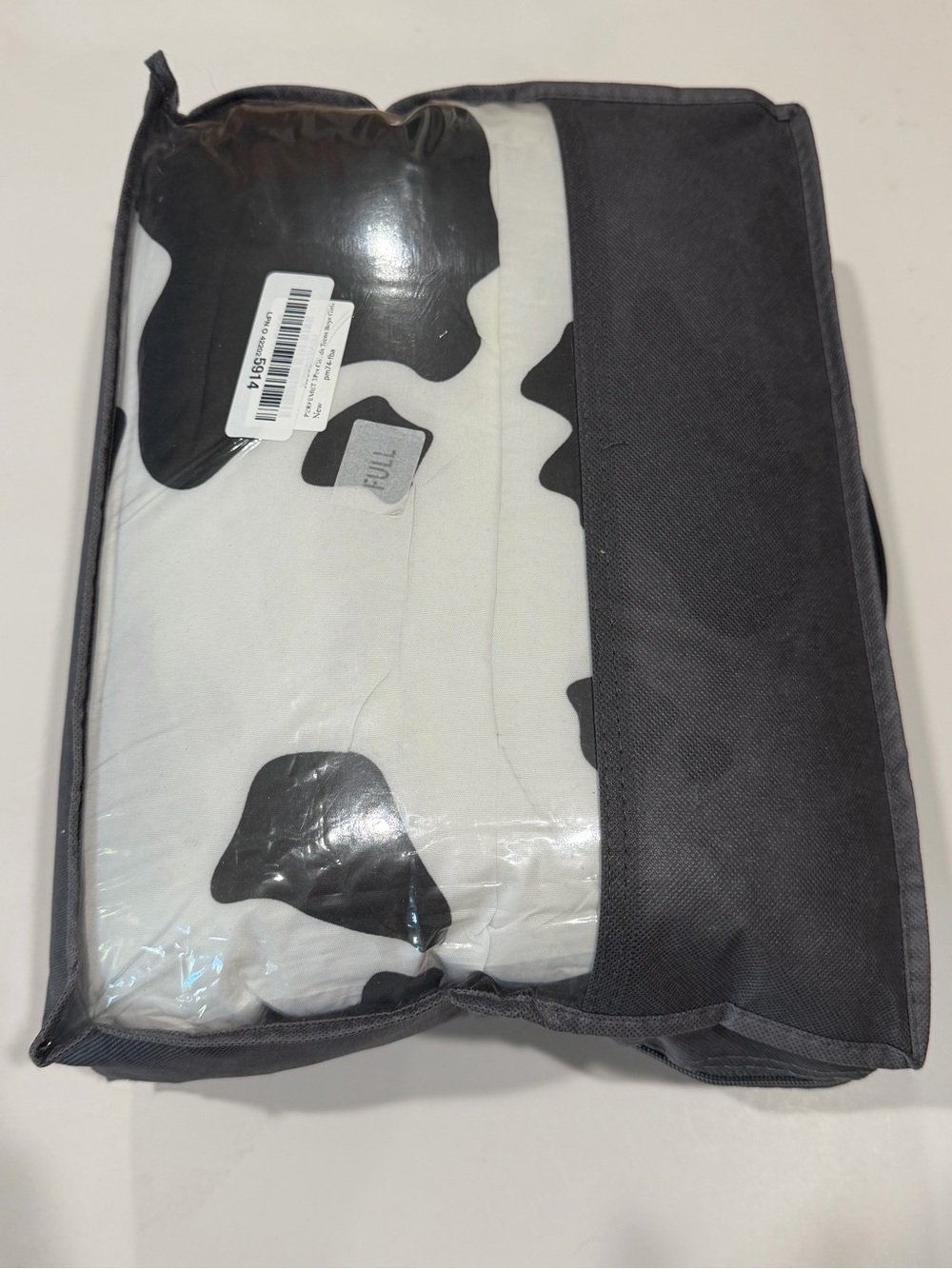 Source Unknown Black and White Cow Print Comforter
